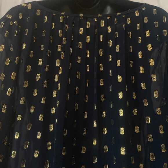 Calypso, St. Barth | Navy and Gold Tunic / Dress - Picture 8 of 14